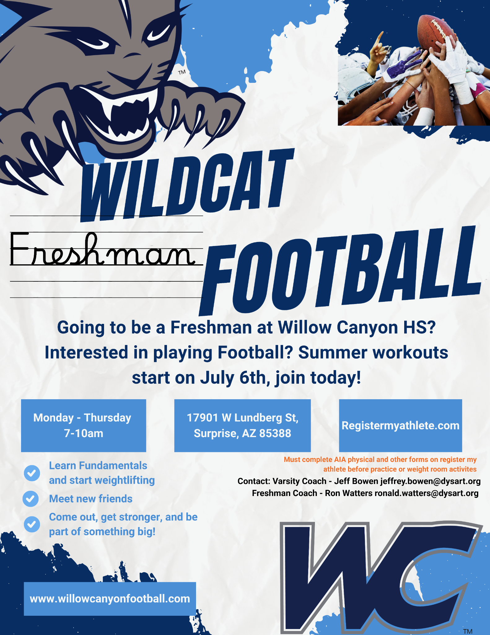 Freshman info
